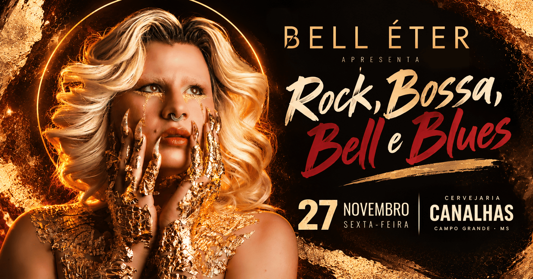 Rock, Bossa, Bell e Blues - Bell Éter na Cervejaria Canalhas em Campo Grande