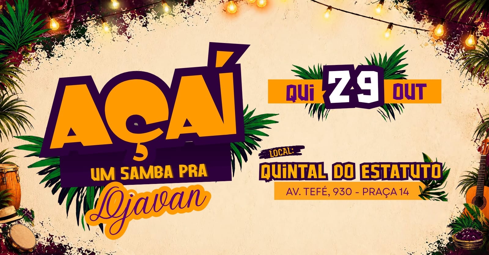 Açaí - Um samba pra Djavan - Manaus, AM