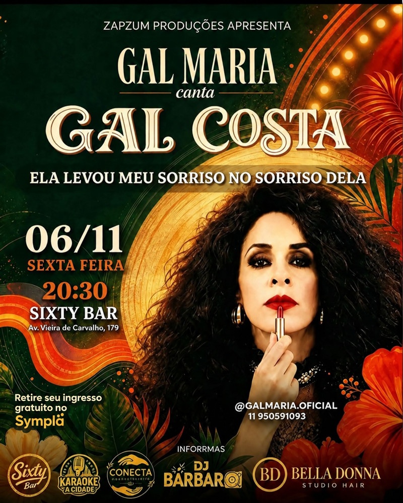 Gal Maria canta Gal Costa - São Paulo, SP