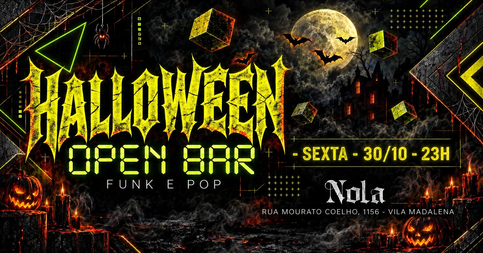HALLOWEEN! - OPEN BAR  - Sexta - 30/10 - 23H - São Paulo, SP