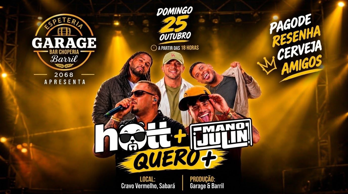 Vai rolar PAGODE !!! - Sabará, MG