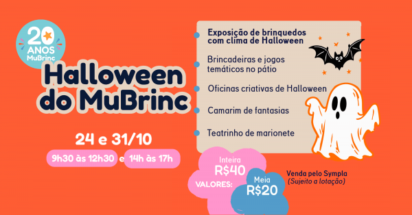 Imagem do evento Halloween no Museu dos Brinquedos - Especial 20 anos - 24/10