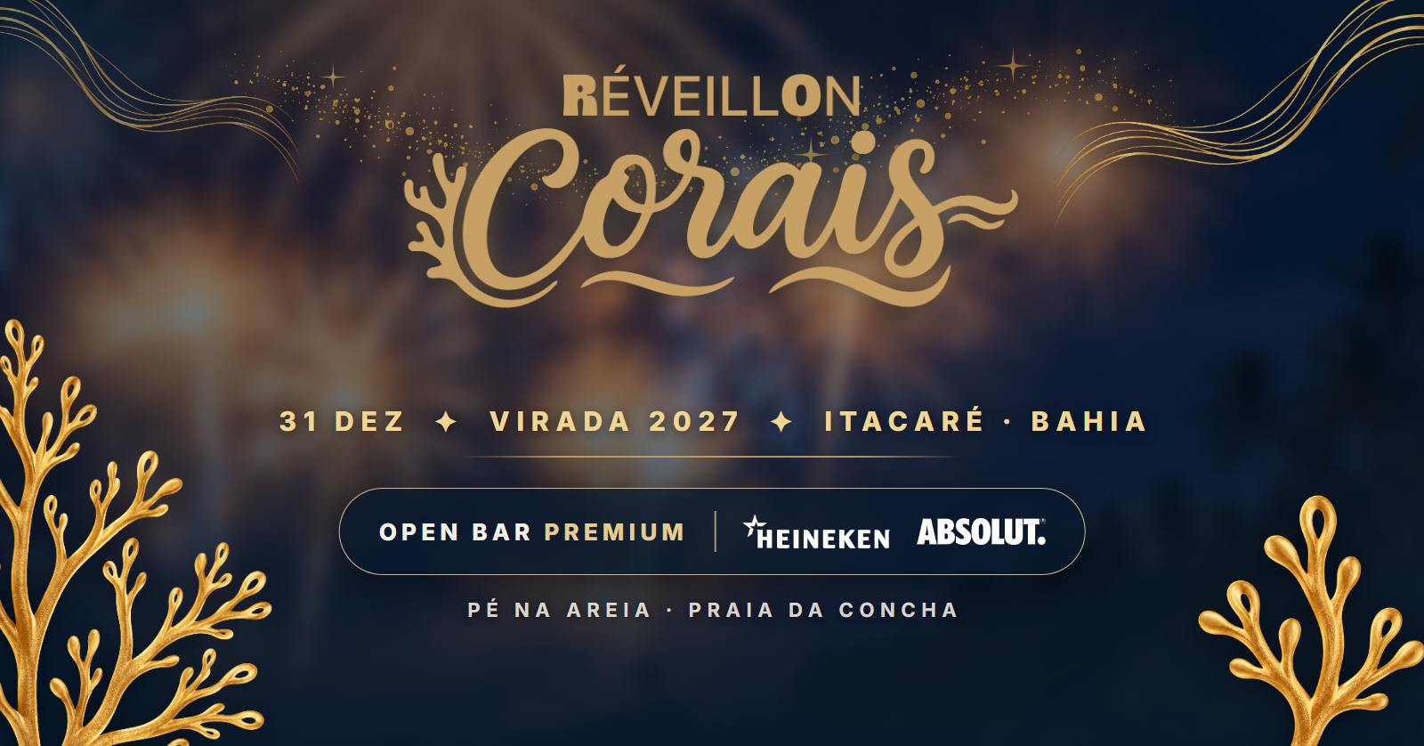 Reveillon Cabana Corais 2027 - Itacaré - Itacaré, BA
