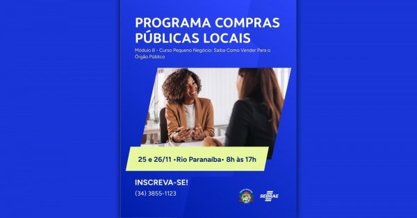 Imagem do evento Programa Compras Públicas Locais - Rio Paranaíba
