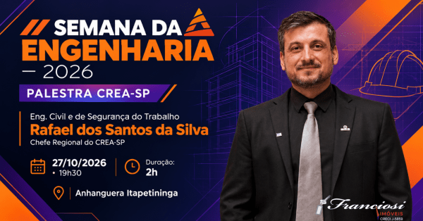 Imagem do evento SEMANA DA ENGENHARIA – 2026 – PALESTRA CREA-SP