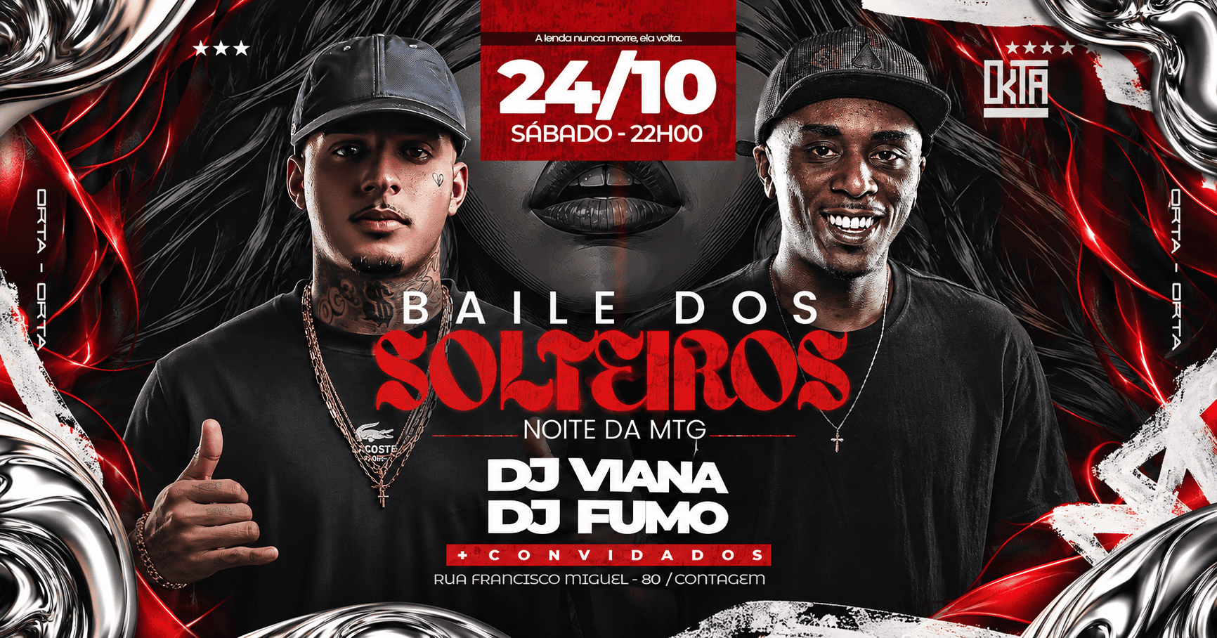 DJ FUMO + DJ VIANA |NOITE DOS SOLTEIROS| OKTA CLUB 24/10 - Contagem, MG