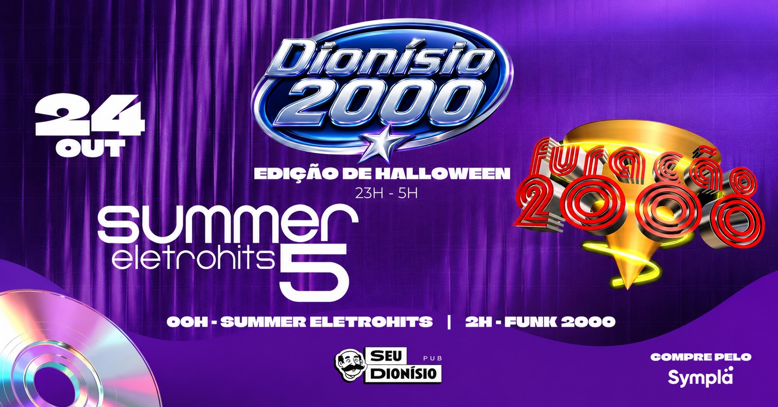 SUMMER ELETROHITS + FUNK 2000 - EDIÇÃO ESPECIAL DE HALLOWEEN - SÁBADO
