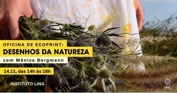 Imagem do evento Oficina de Ecoprint: Desenhos da Natureza, com Mônica Bergmann