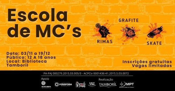 Imagem do evento Projeto Escola de MCs