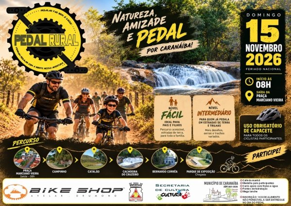 Imagem do evento PEDAL RURAL - Passeio ciclístico 2026