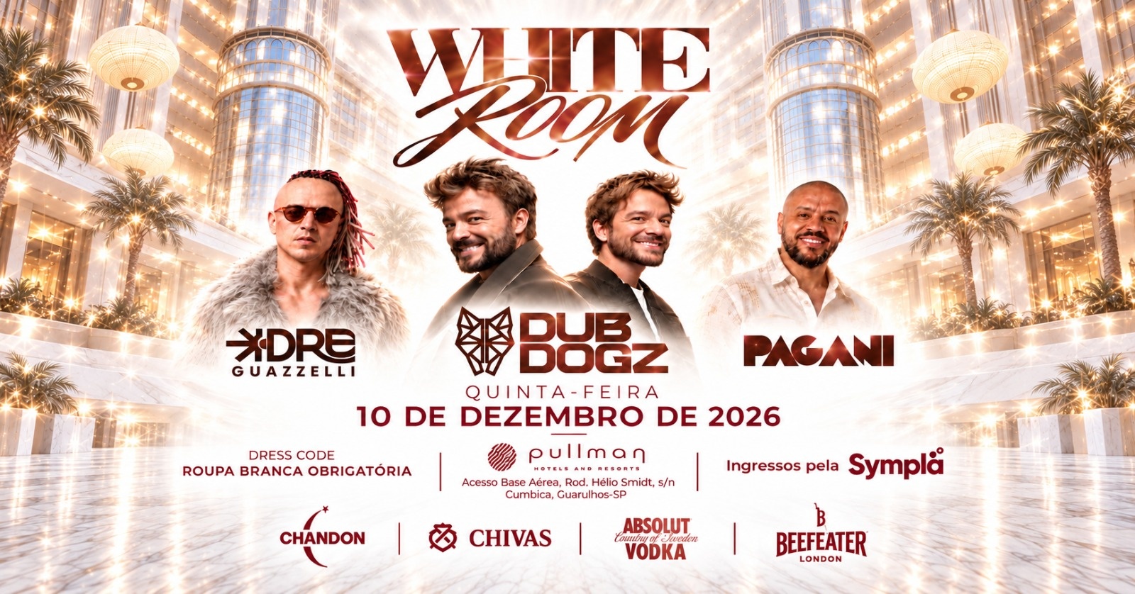WHITE ROOM | DUBDOGZ + DRE GUAZZELLI + ADRIANO PAGANI - Guarulhos, SP
