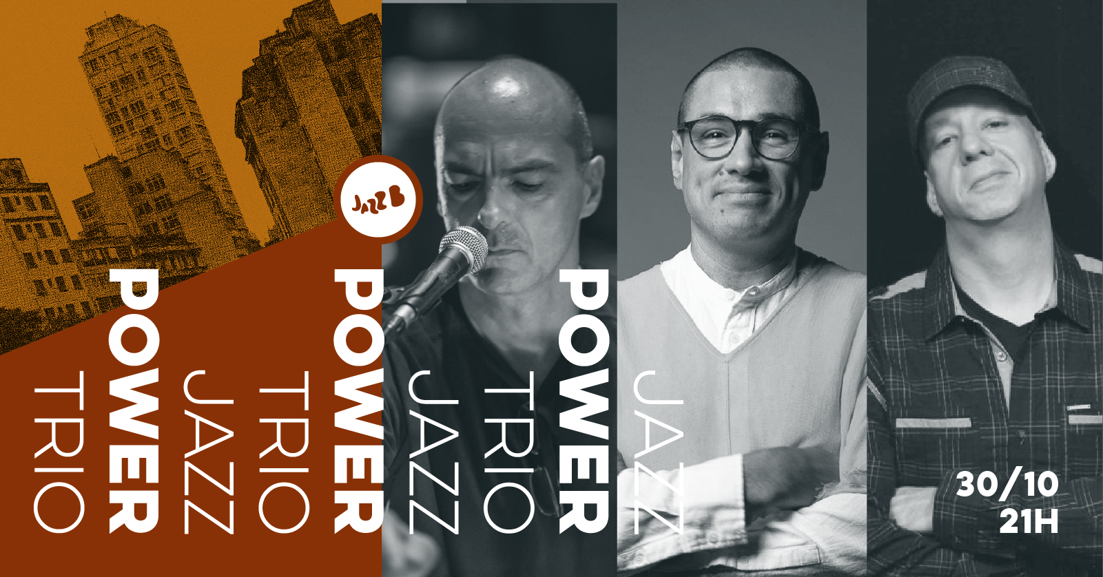 JAZZ POWER TRIO no JazzB (SEXTA 30/OUT/26)