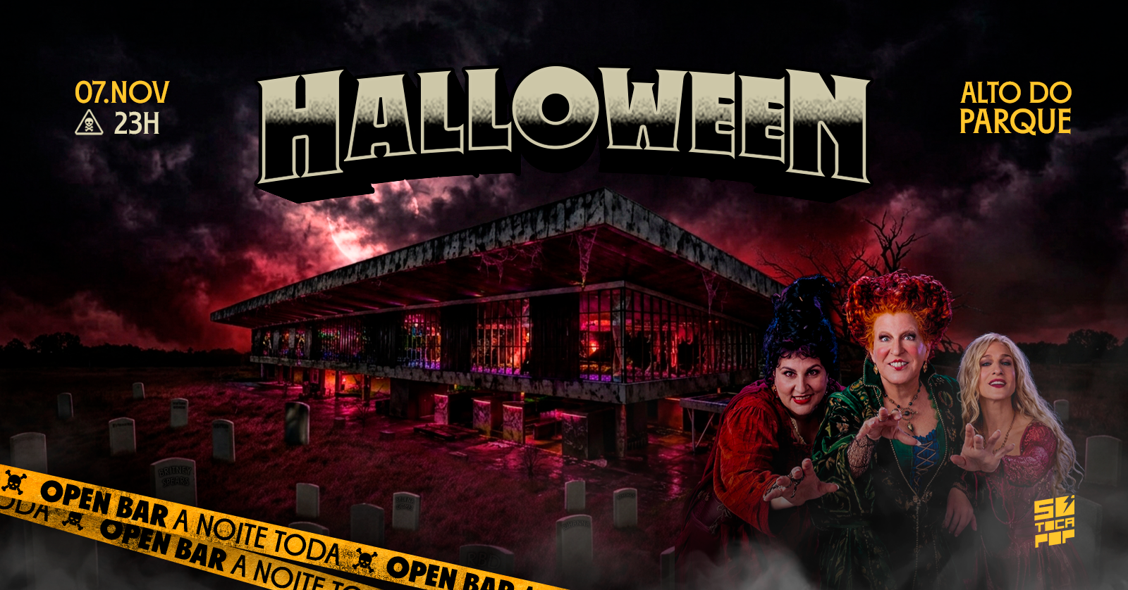 HALLOWEEM OPEN BAR @ SÓ TOCA POP - Belém, PA