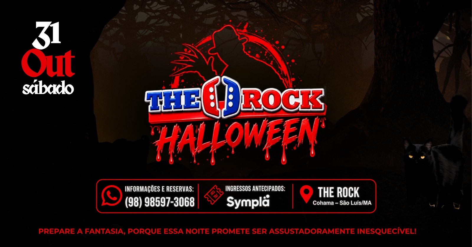 HALLOWEEN THE ROCK – UMA NOITE DE ROCK, FANTASIAS! - São Luís, MA