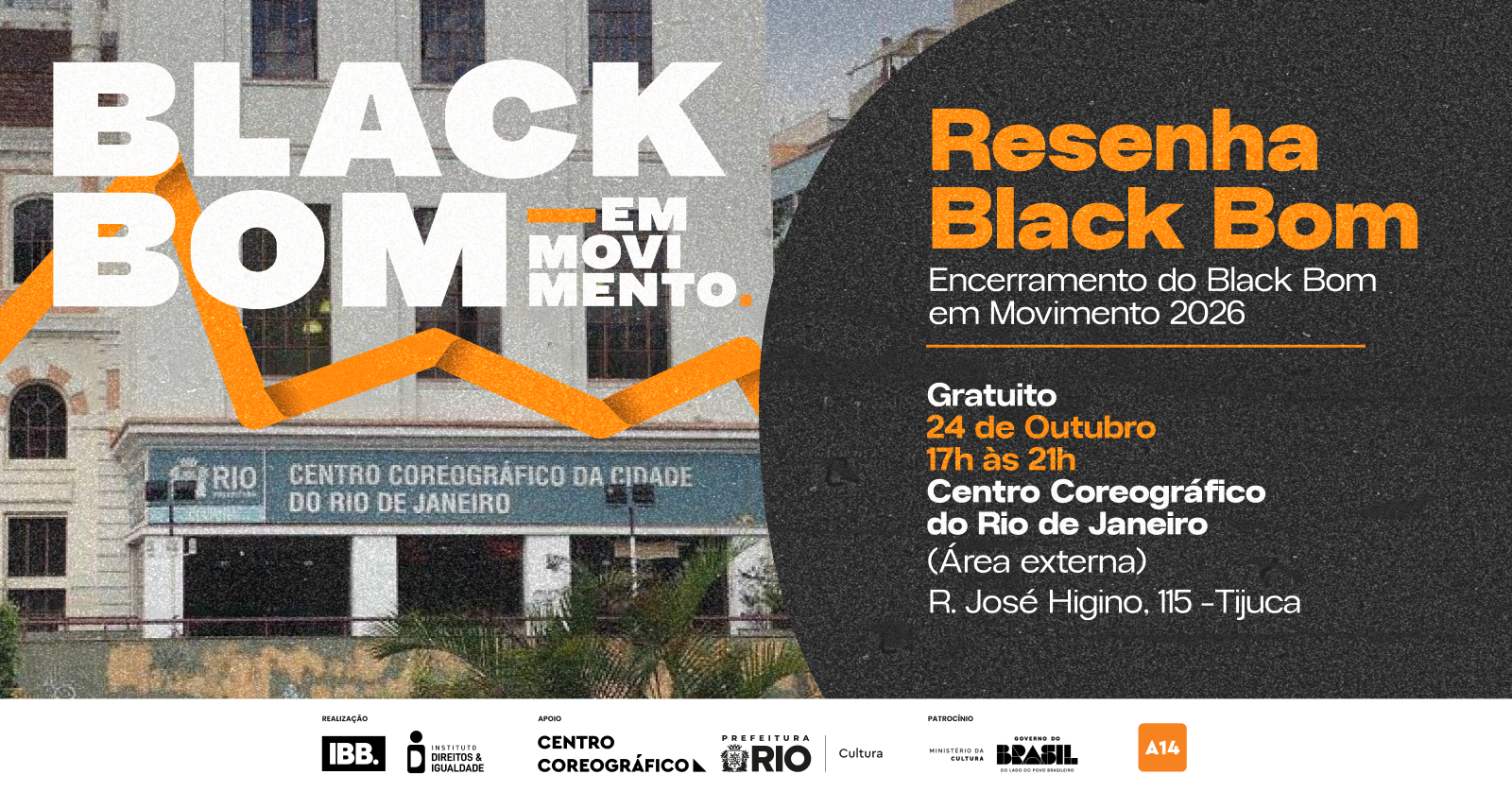 Resenha Black Bom na Tijuca 24/10 as 17h GRATUITO