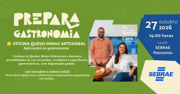 Imagem do evento Oficina: Queijo Minas Artesanal - Prepara Gastronomia
