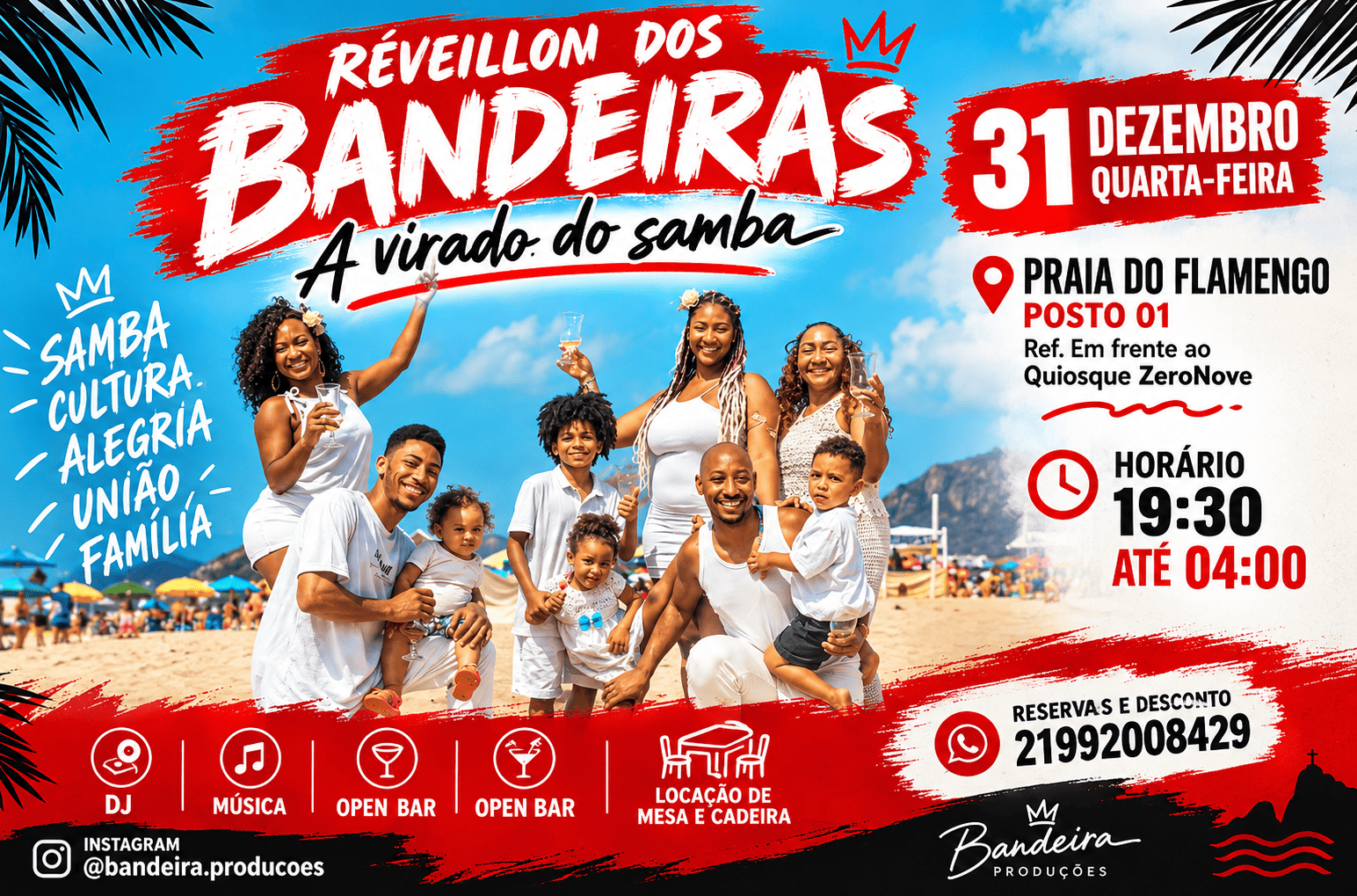 REVEILLON DOS BANDEIRAS - SAMBA DA VIRADA - Rio de Janeiro, RJ