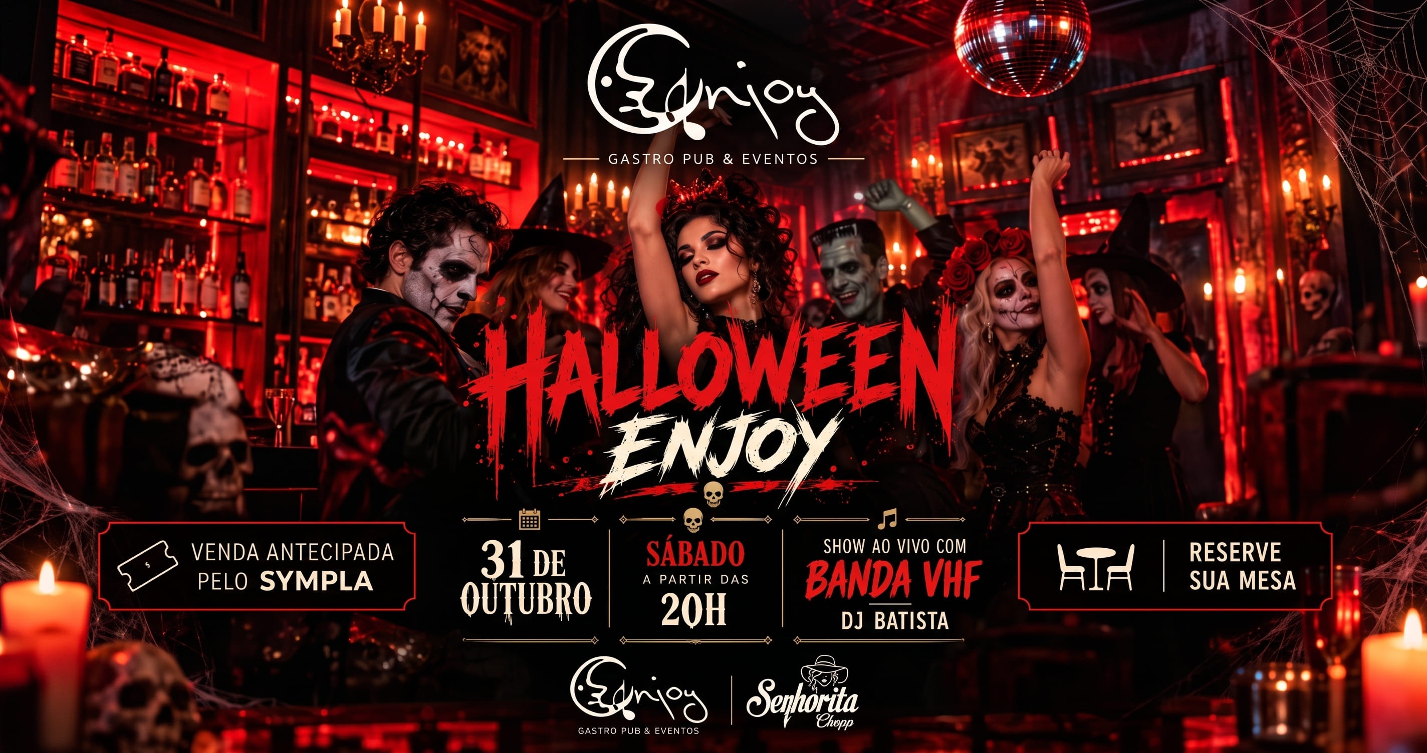 ENJOY | HALLOWEEN COM A BANDA VHF E DJ BATISTA - Cotia, SP