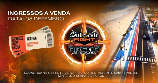 Imagem do evento Sudoeste Fight Arena - 10ª Edição