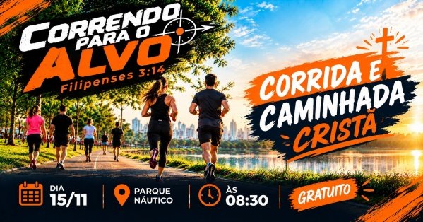 Imagem do evento Corrida e caminhada Cristã -  Correndo para o alvo
