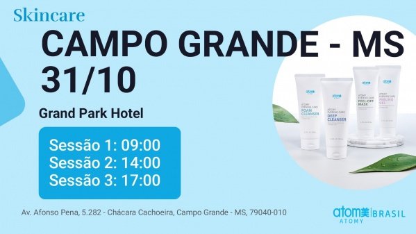 Imagem do evento Skincare de produtos coreanos - Campo Grande / MS - 31/10/2026
