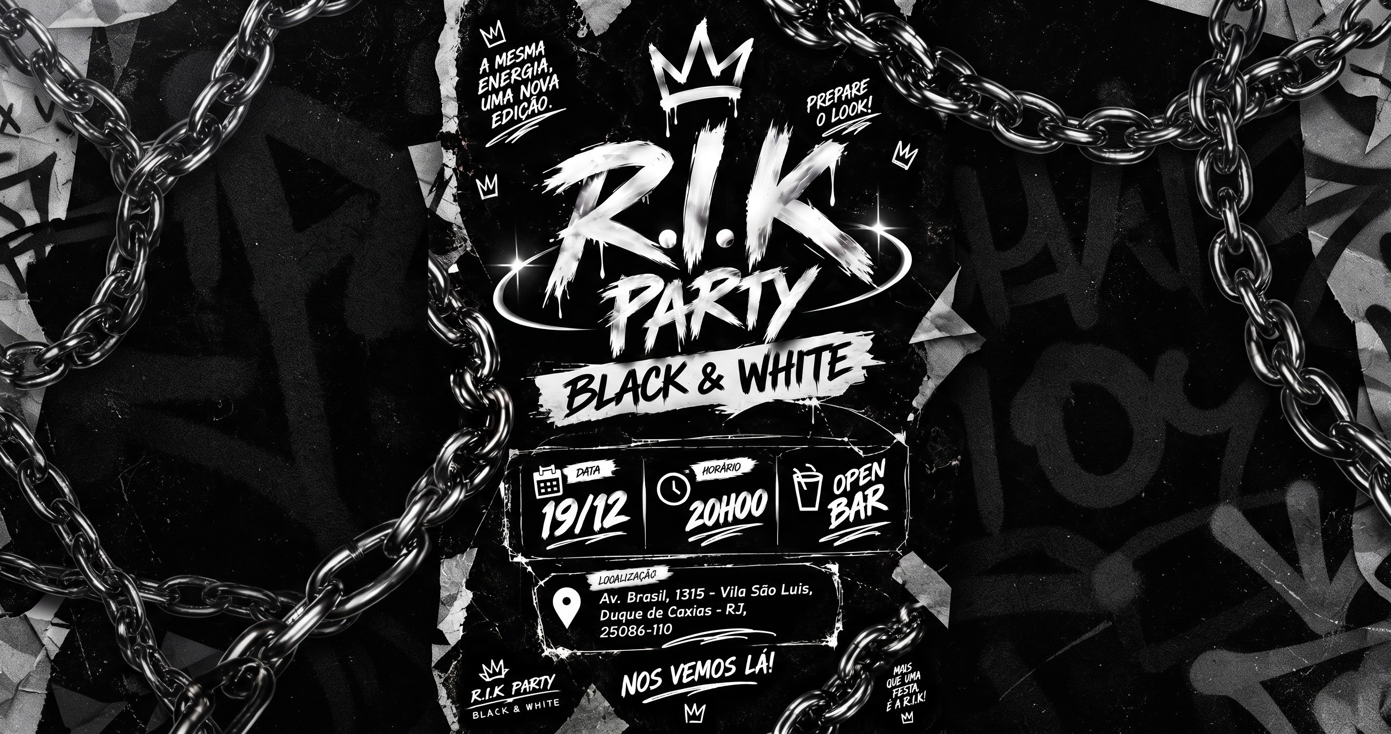 R.I.k Party - Black or white - Duque de Caxias, RJ