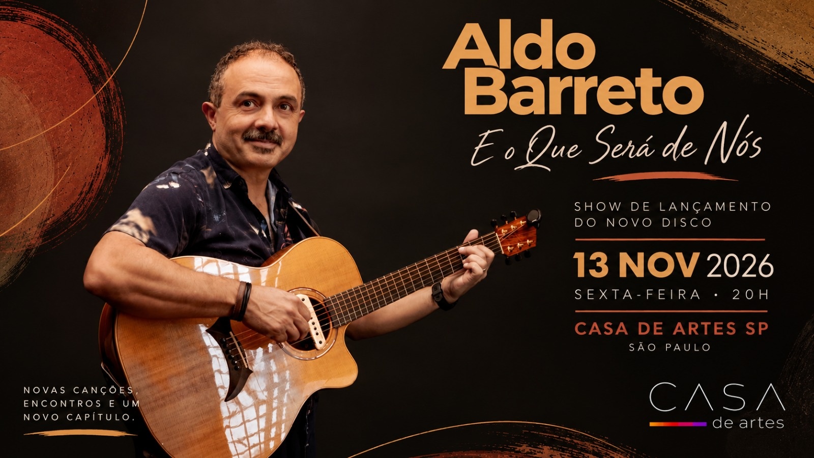 Show de Lançamento do Álbum 'E o Que Será de Nós"de Aldo Barreto. - São Paulo, SP