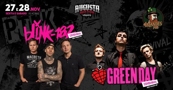 Imagem do evento BLINK182 cover Brasil (SP) x GREEN DAY cover Brasil (SP)