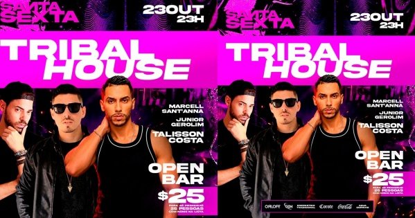 Imagem do evento SANTASEXTA Tribal House