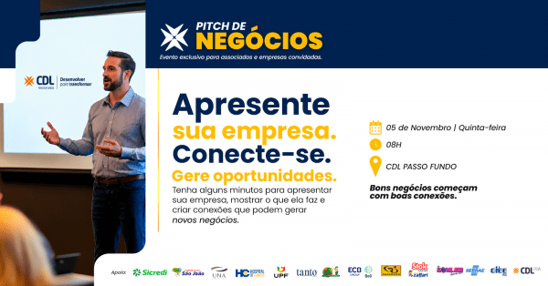 Imagem do evento Pitch de Negócios | CDL Passo Fundo