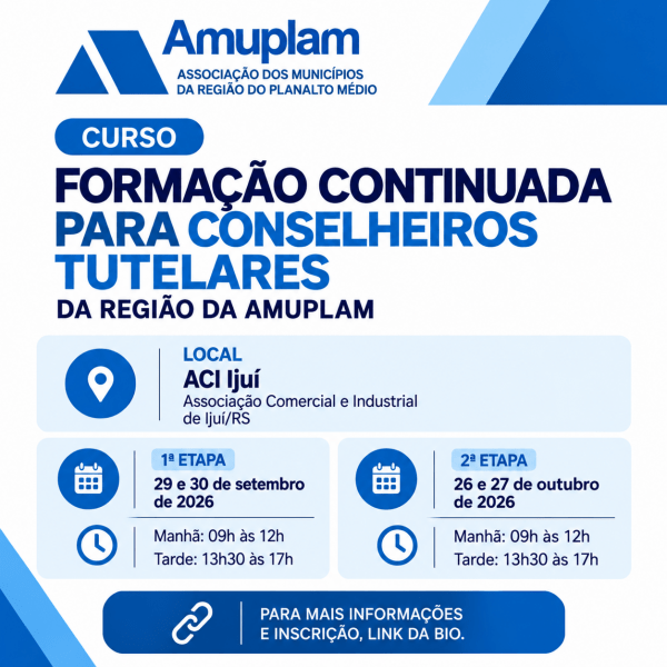 Imagem do evento FORMAÇÃO CONTINUADA CONSELHEIROS TUTELARES 2° MÓDULO
