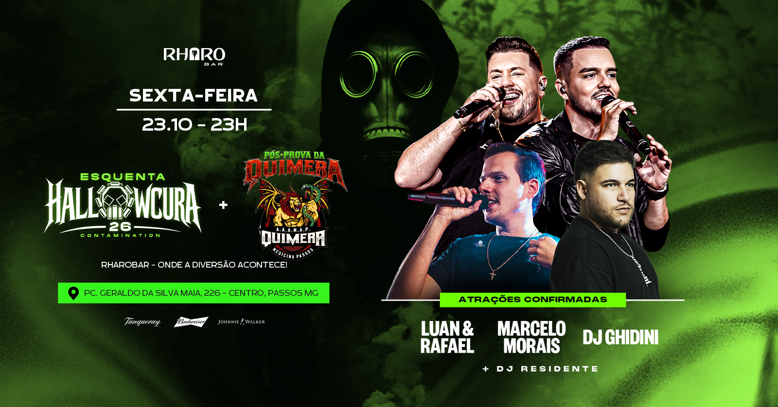 ESQUENTA HALLOWCURA + PÓS PROVA QUIMERA - Passos, MG
