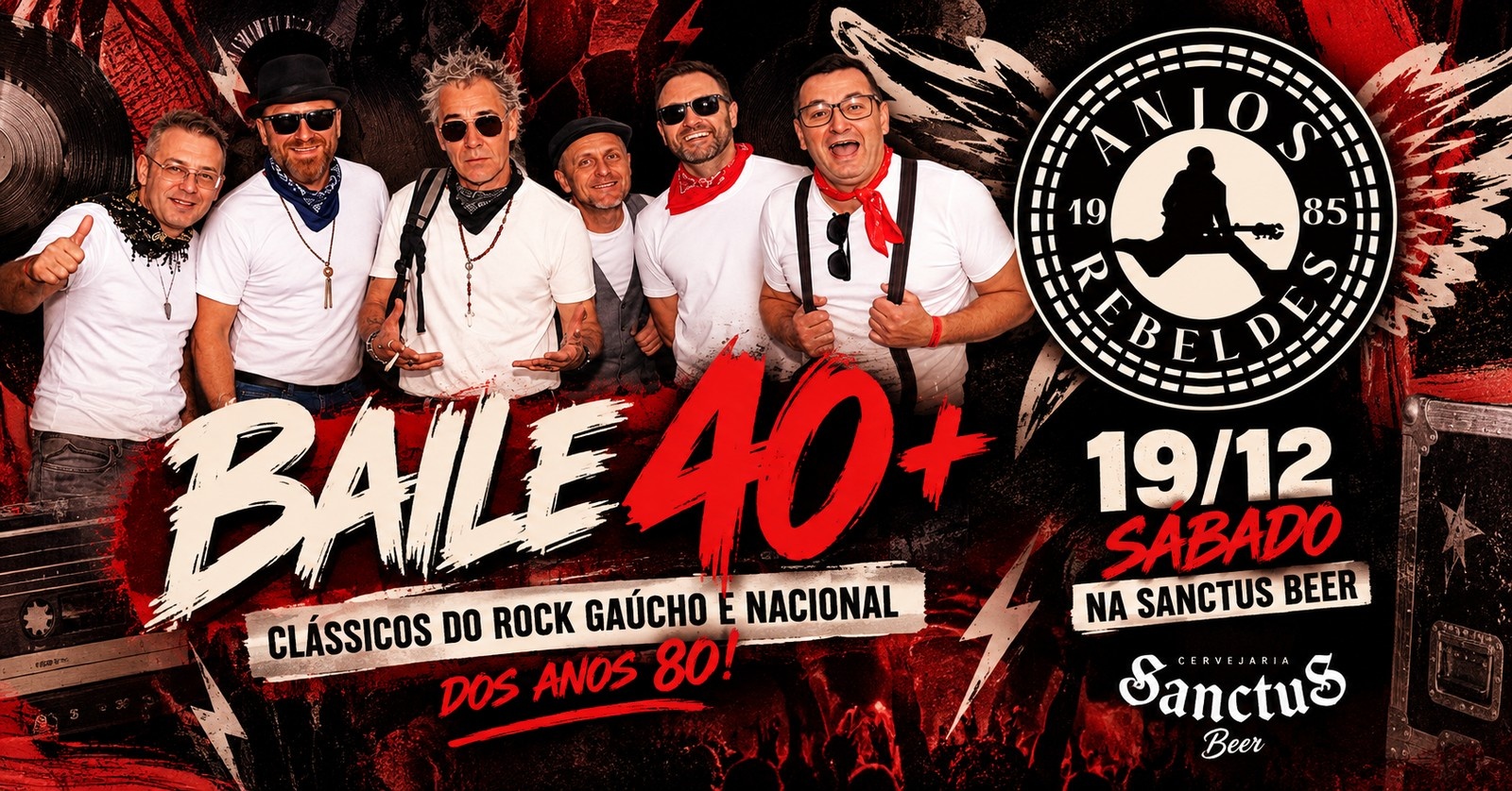 Anjos Rebeldes - Baile 40+ - Santo Antônio da Patrulha, RS