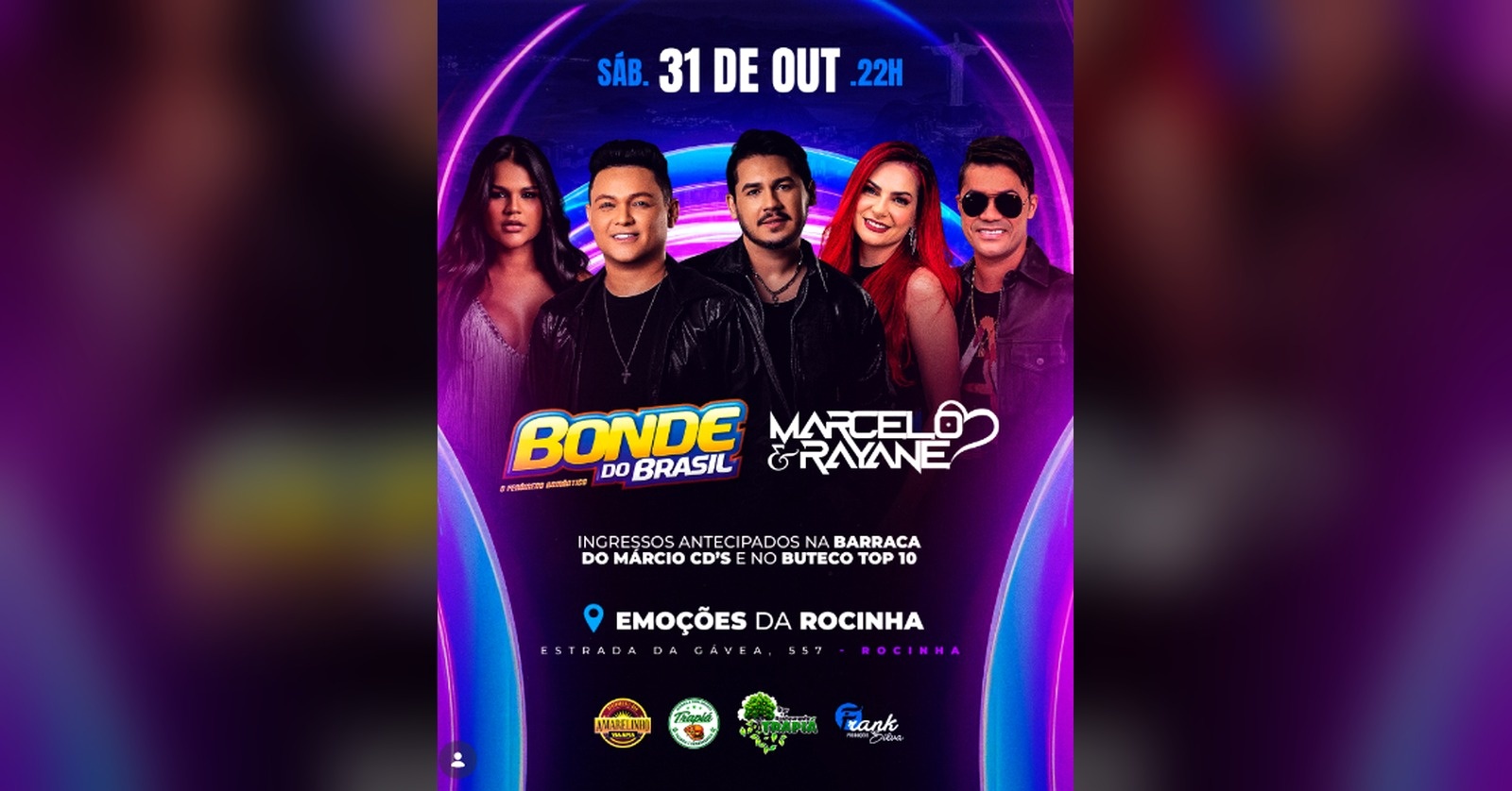 Show Bonde do Brasil e Marcelo e Rayane - Rio de Janeiro, RJ