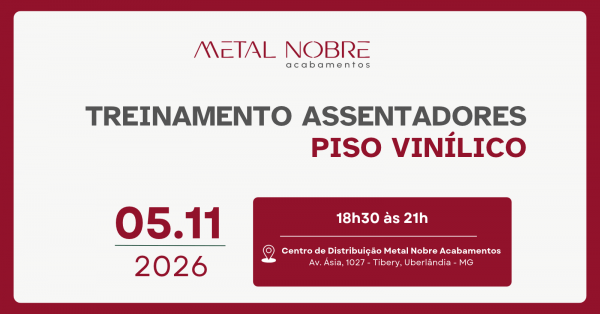 Imagem do evento Treinamento Assentadores Piso Vinílico (Ceramfix + Metal Nobre Acabamentos)
