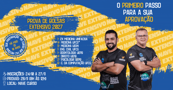 Imagem do evento PROVA DE BOLSAS EXTENSIVO 2027