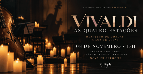 Imagem do evento Vivaldi, As 4 Estações à Luz de Velas - Nova Friburgo [08/11]