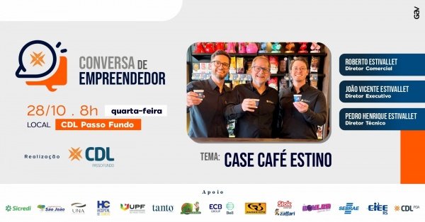 Imagem do evento Conversa de Empreendedor | Case Café Estino