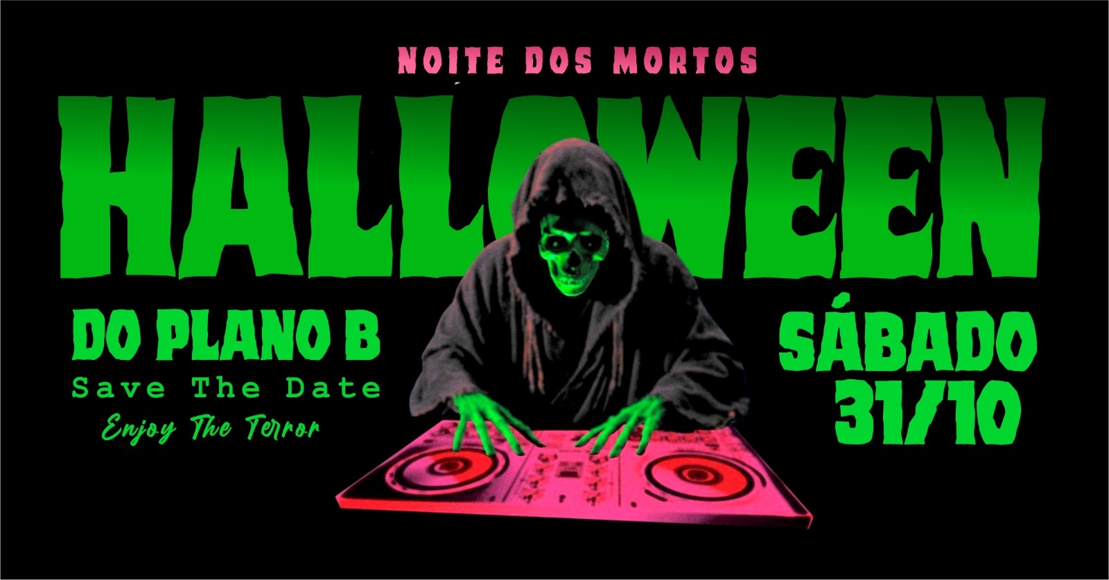 SÁBADO | BALADA NO PLANO B TIRADENTES | 31/10 — HALLOWEEN: NOITE DOS MORTOS - Tiradentes, MG