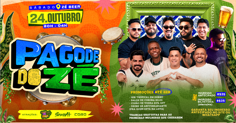 PAGODE DO ZÉ | SÁBADO 24.10