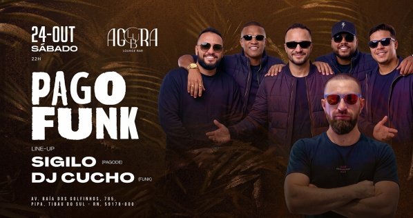Imagem do evento 24/10 PAGOFUNK | Agora Club