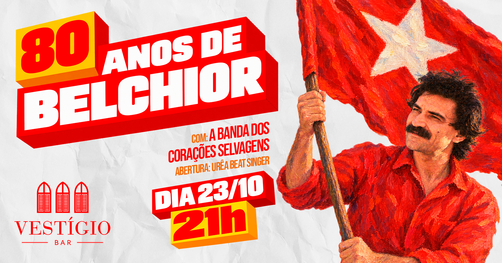 80 ANOS DE BELCHIOR COM A BANDA DOS CORAÇÕES SELVAGENS - Olinda, PE