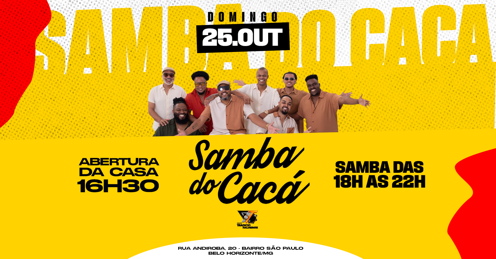 DOMINGO NO CACÁ - GRUPO TRADICIONALMENTE - Belo Horizonte, MG