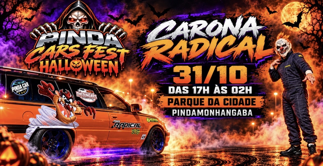 PINDA CARS FEST - HALLOWEEN - CARONA RADICAL - Pindamonhangaba, SP