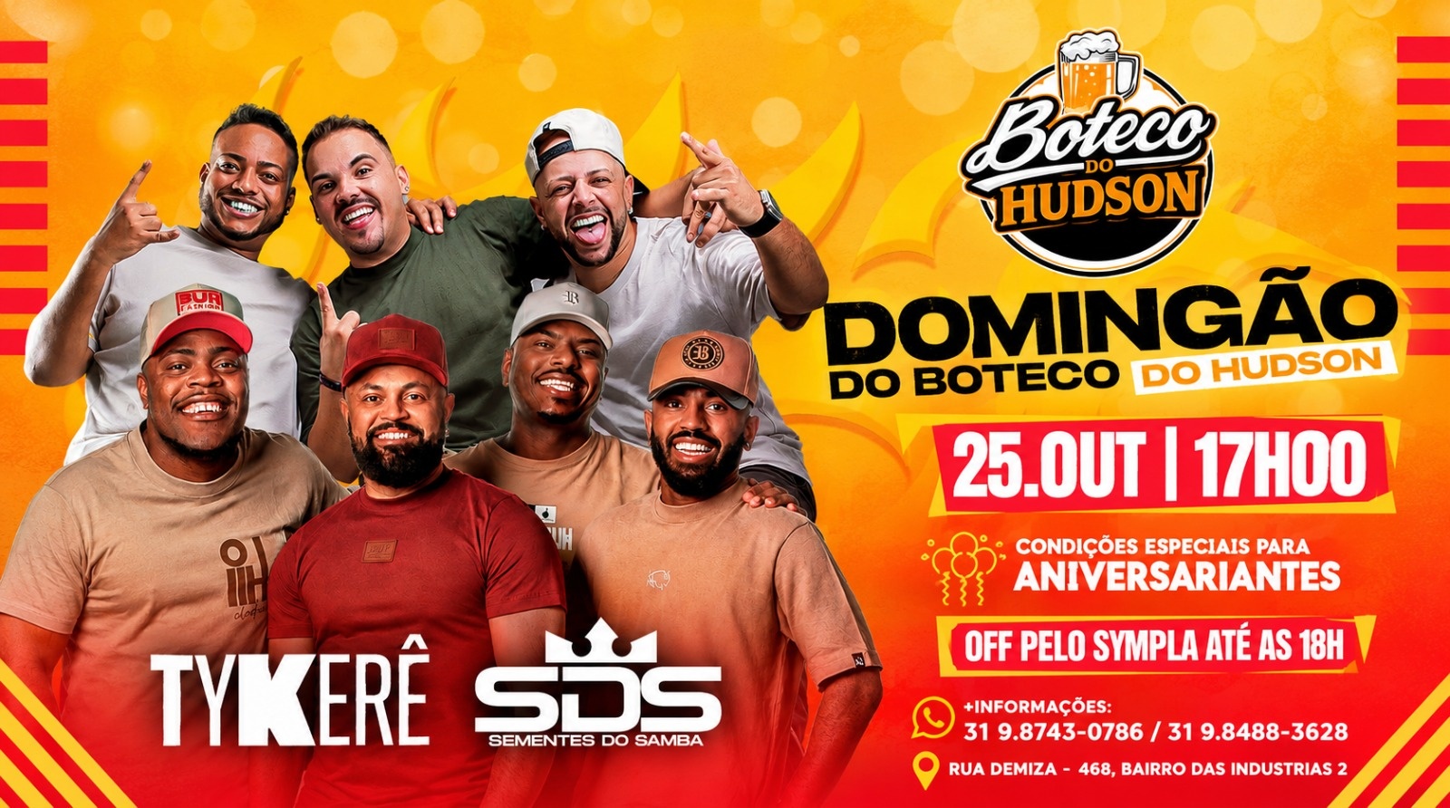 DOMINGÃO NO BOTECO DO HUDSON - Belo Horizonte, MG