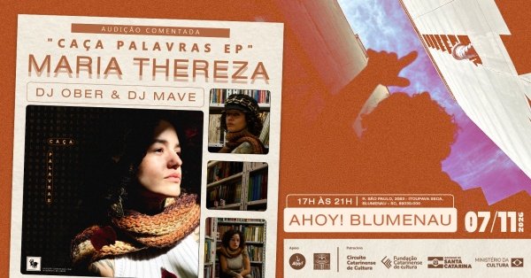 Imagem do evento MARIA THEREZA - AUDIÇÃO COMENTADA DO EP "CAÇA PALAVRAS" no Ahoy! Tavern Club