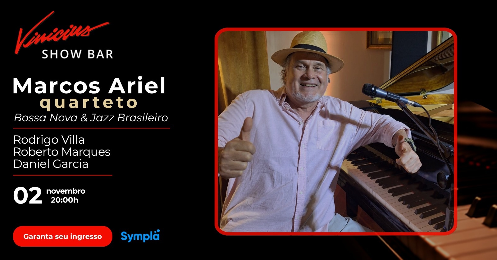 Marcos Ariel Quarteto - Bossa Nova & Jazz Brasileiro - Rio de Janeiro, RJ