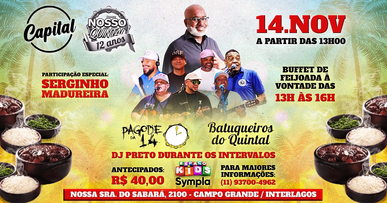 NOSSO QUINTAL convida SERGINHO MADUREIRA - São Paulo, SP