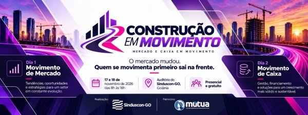 Imagem do evento CONSTRUÇÃO EM MOVIMENTO mercado e caixa em movimento