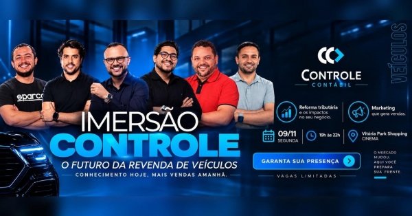 Imagem do evento Imersão Controle - O futuro da revenda de veículos